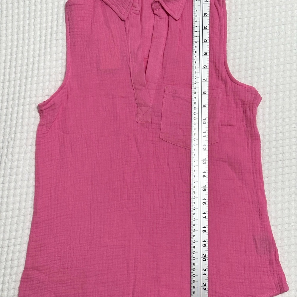 Love Notes sleeveless Gazi V-neck tunic/Top NWT - Picture 2 of 6